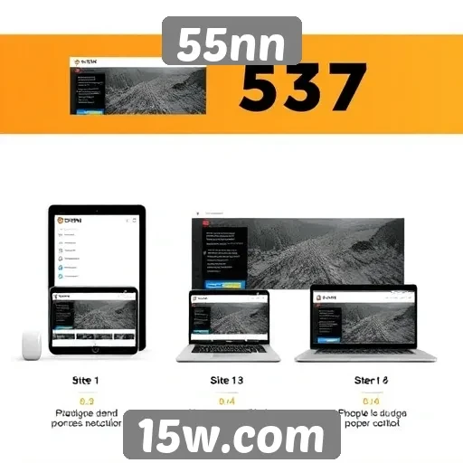 Desempenho técnico do site 55nn em diferentes dispositivos